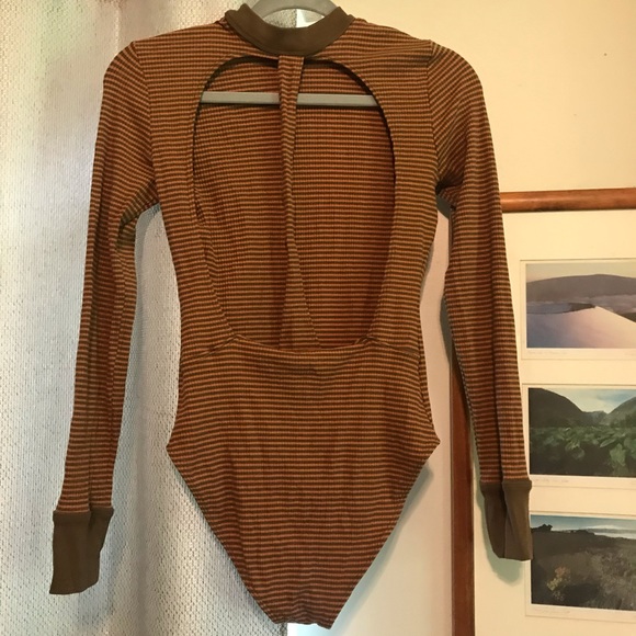 Long sleeved striped body suit - Picture 2 of 2